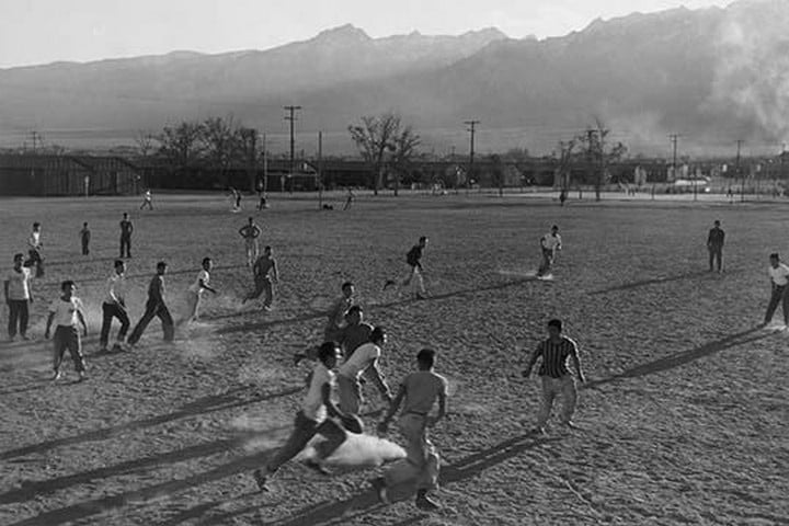 Football practice by Ansel Adams #2