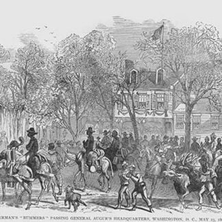 Foragers Pass Thru General Augur's DC Headquarters by Frank Leslie