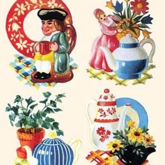 Four Pitchers and Flowers they Water