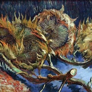 Four Sunflowers Gone to Seed by Vincent van Gogh