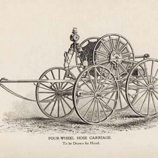 Four-Wheel Hose Carriage: To be Drawn by Hand