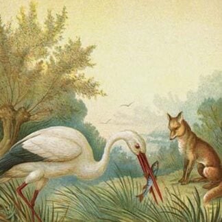 Fox & the Stork by Anton Hochstein