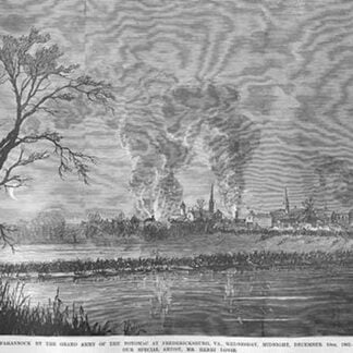 Fredericksburg on the Rappahannock Destroyed by Fire by Frank Leslie