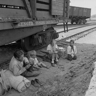 Freight Train Family by Dorothea Lange