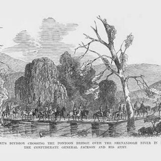Fremont crosses Pontoon Bridge over Shenandoah in pursuit of Stonewall Jackson by Frank Leslie