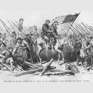 Fremont's badly mauled army advancing in the Shenandoah by Frank Leslie