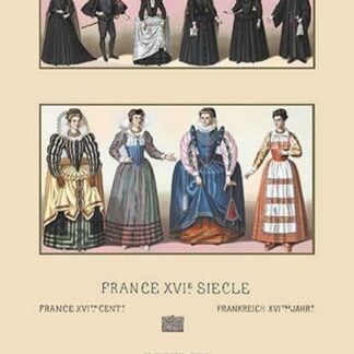 French Bourgeoisie of the Sixteenth Century by Auguste Racinet