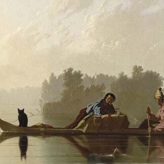 Fur Traders Descending the Missouri by George Caleb Bingham