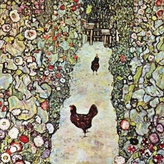Garden Path with Chickens by Gustav Klimt