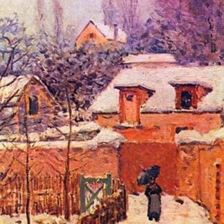 Garden in the Snow by Alfred Sisley