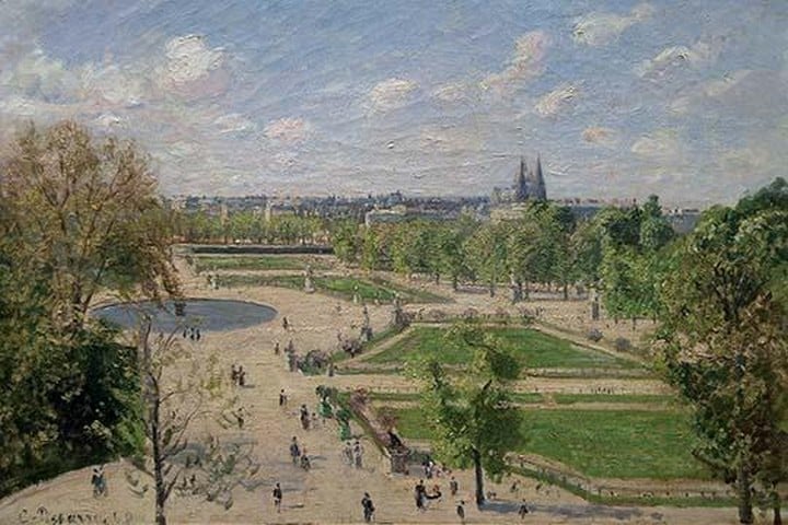 Garden of the Tuileries in the Spring by Camille Pissarro