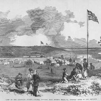 Garibaldi Guards Encampment by Frank Leslie