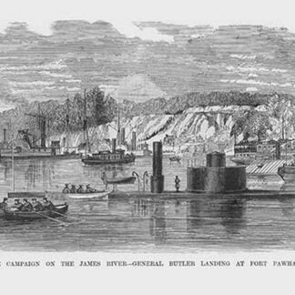 General Butler landing at Fort Pawhatan by Frank Leslie