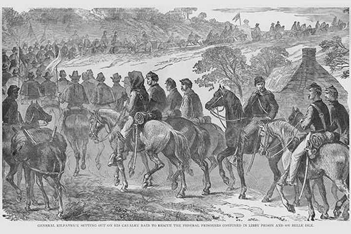 General Kilpatrick expedition to Rescue Prisoners at Libby Prison and Belle Isle by Frank Leslie