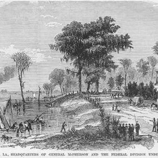 General McPherson's Headquarters in Louisiana by Frank Leslie