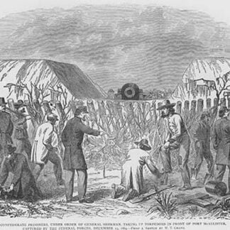General Sherman orders that Confederate Prisoners dig up Mines by Frank Leslie