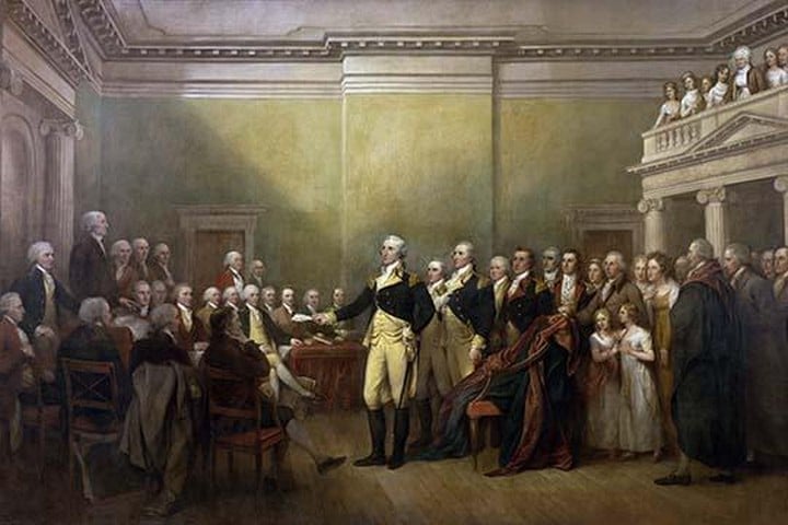 George Washington Resigning his Commission by John Trumbull