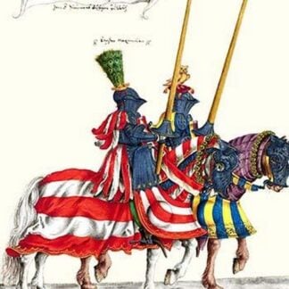 German Knights in Horseback in Procession by H. Burkmair