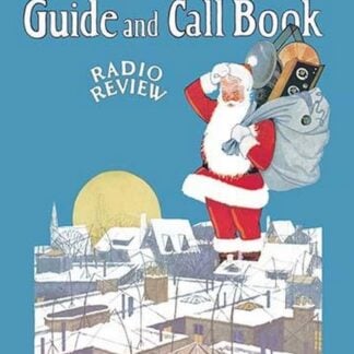 Giant Santa with Radio Components in His Sack Looks over the Town