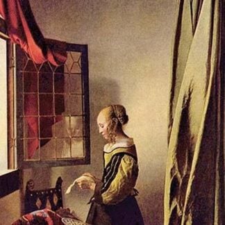 Girl Reading a Letter at an Open Window by Johannes Vermeer