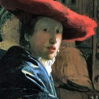 Girl with a Red Hat by Johannes Vermeer