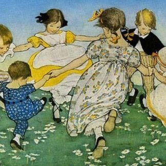 Girls in Circle - Ring Around the Rosie by Jesse Willcox Smith