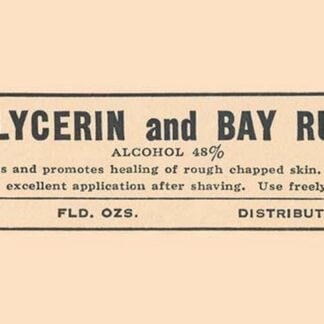 Glycerin and Bay Rum