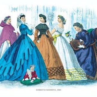 Godey's Lady's Book Fashions for February 1865