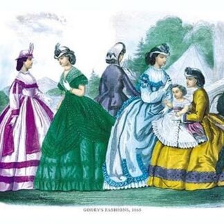 Godey's Lady's Book Fashions for July 1865