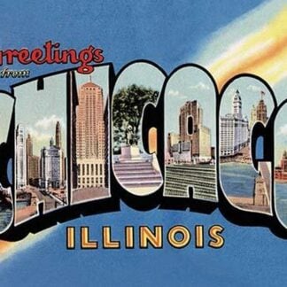 Greetings from Chicago Illinios by Curt Teich Publishers