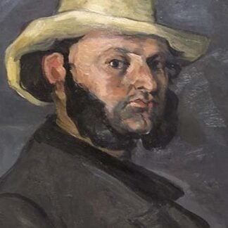 Gustav Boyer in Straw Hat by Paul Cezanne
