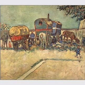 Gypsy Camp by Vincent van Gogh