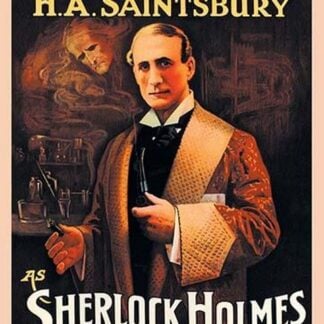 H. A. Saintsbury as Sherlock Holmes (book cover)