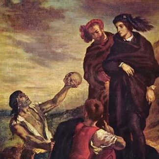 Hamlet & Horatio in a Graveyard by Eugene Delacroix