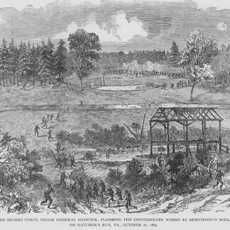 Hancock Flanks Confederates at Armstrong's Mill by Frank Leslie