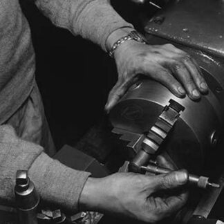 Hands of lathe Worker by Ansel Adams