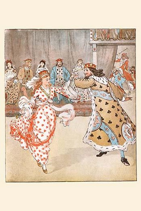 Happily the King Danced with the Queen of Hearts by Randolph Caldecott