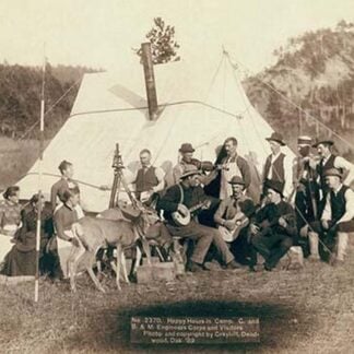 Happy Hours in Camp. G. and B.&M. Engineers Corps and Visitors by John C.H. Grabill