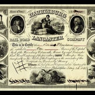 Harrisburg Lancaster Railroad Company Stock