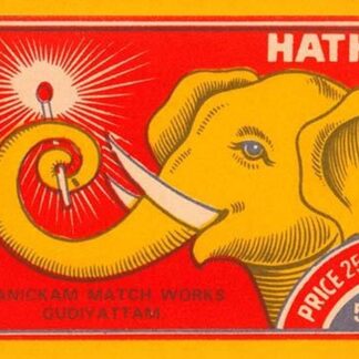 Hathi Match Box Label- Art Print