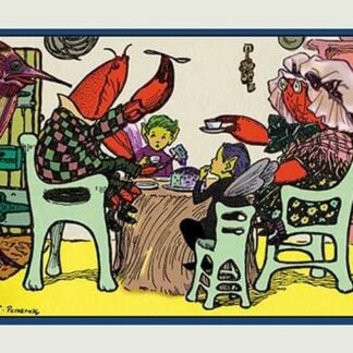 Having Cake Mr. Caterpillar Crab and Dame Crabby by Rosa C. Petherick