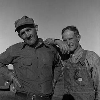 Heads of families on the Mineral King cooperative farm. by Dorothea Lange