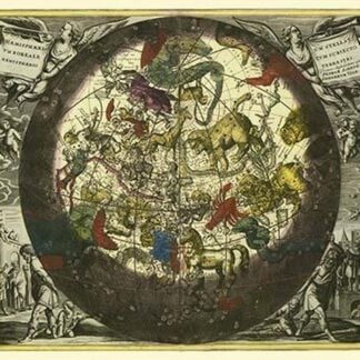 Hemisphaerium Stellatum Boreale Cum Subiecto by Andreas Cellarius