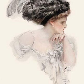 Her Bosom's Like a Frozen Lake by Harrison Fisher