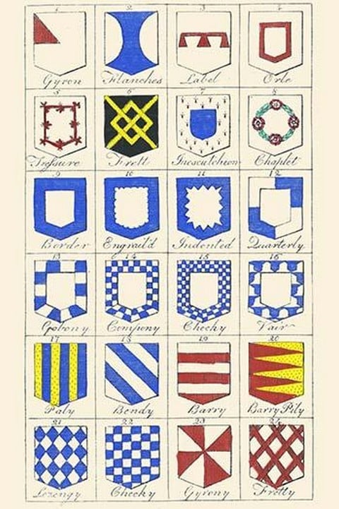 Heraldry Sub-Ordinaries by Hugh Clark