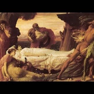 Hercules Wrestling with Death for the Body of Alcestis by Frederick Leighton