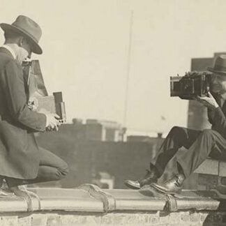 High Up Cameramen Shoot Each other
