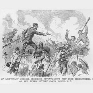 Highlanders On the Parapet at Tower Battery by Frank Leslie