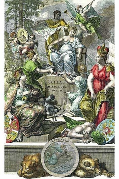 Historical Atlas Title Page by Henri Chatelain