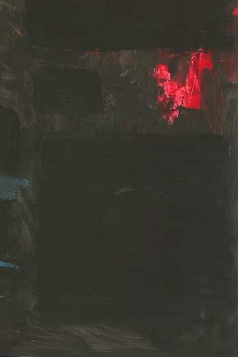 Homage to Rothko - Red & Blue on Black by SP